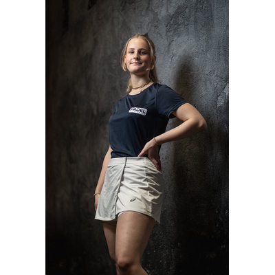 Padel t-shirt dames 2023 Padel Sportswear ademend Navy Bliue afbeelding 1