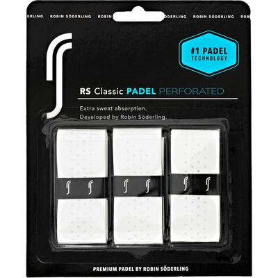 RS Padel Classic perforated Overgrip 3 St. Wit afbeelding 1