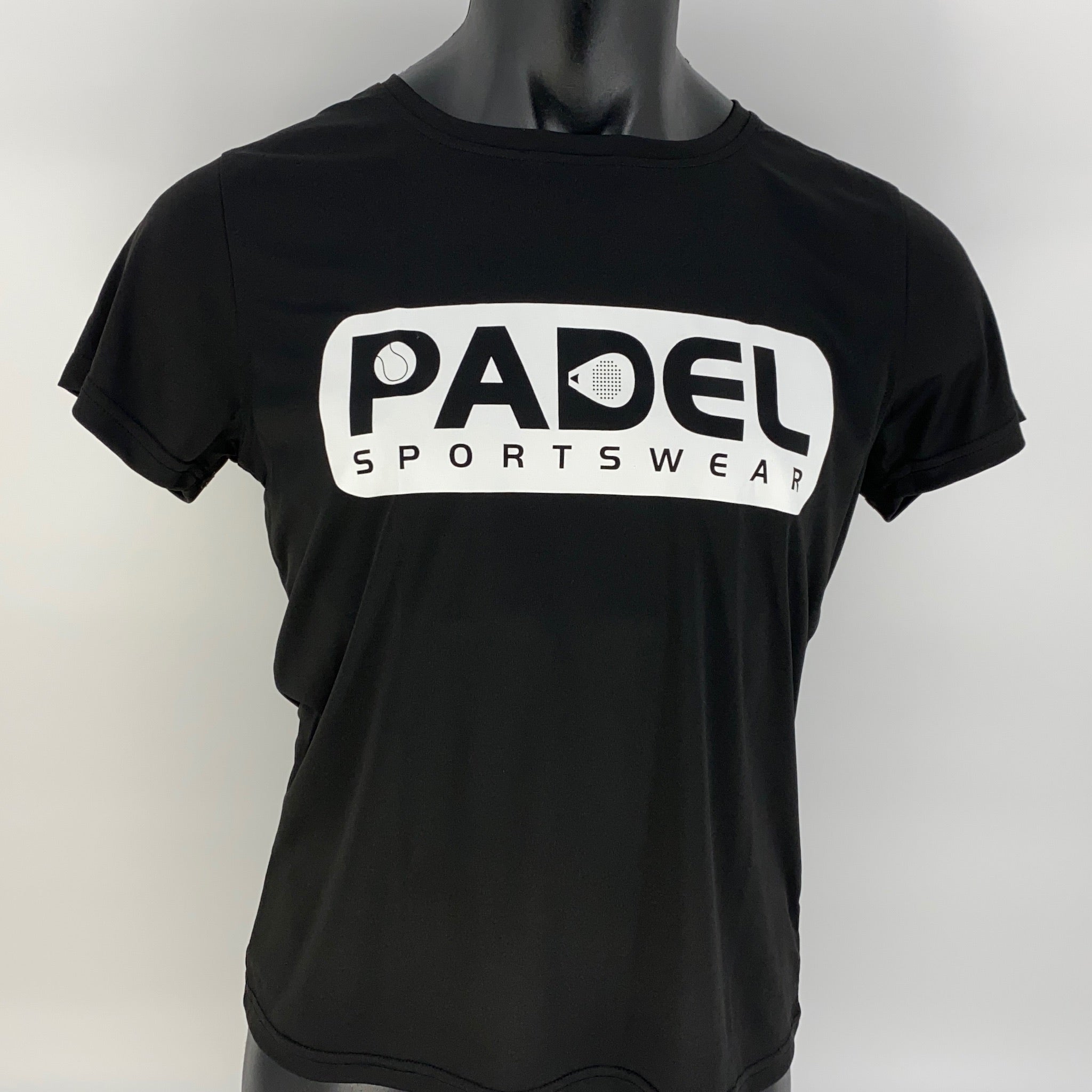 Padel Sport shirt [zwart] ademend dames "Padel Sportswear"